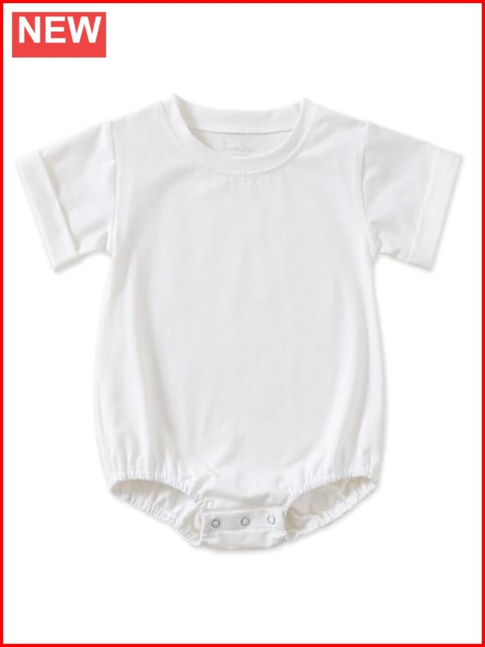 Baby Cotton Bubble Romper Short Sleeve Bodysuit T-Shirt